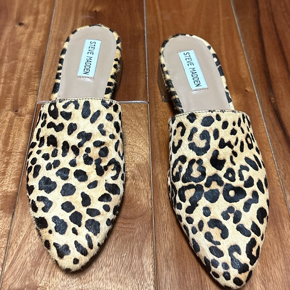 Steve Madden Leopard Mules